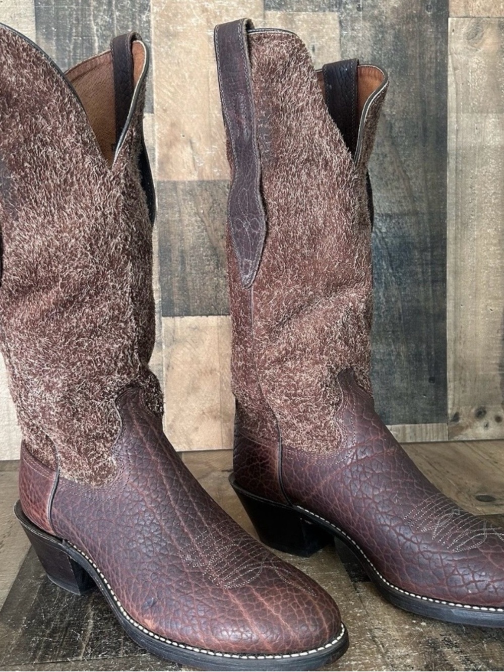 Acme Vintage Tall Bullhide Mule Ear Cowboy Boots